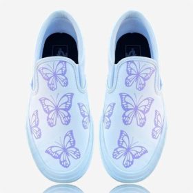 vans slip on butterfly custom, trittkunst custom sneakers